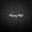 'Marry me ?' neon sign - VINTAGE SIGN