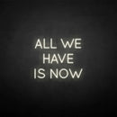'All we have is now' neon sign - VINTAGE SIGN