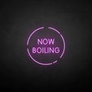 'now boiling' neon sign - VINTAGE SIGN