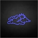'cloud and sun' neon sign - VINTAGE SIGN