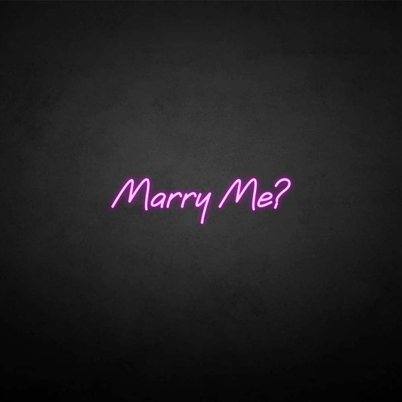 'Marry me ?' neon sign - VINTAGE SIGN