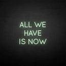 'All we have is now' neon sign - VINTAGE SIGN