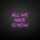 'All we have is now' neon sign - VINTAGE SIGN