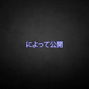 'Message Release Japanese' neon sign - VINTAGE SIGN