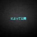 'Message Release Japanese' neon sign - VINTAGE SIGN