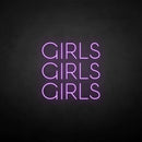 'girls girls girls' neon sign - VINTAGE SIGN