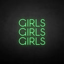 'girls girls girls' neon sign - VINTAGE SIGN