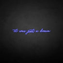 'It was just a dream' neon sign - VINTAGE SIGN