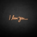 'I love you' neon sign - VINTAGE SIGN