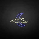 'Cloud and moon' neon sign - VINTAGE SIGN