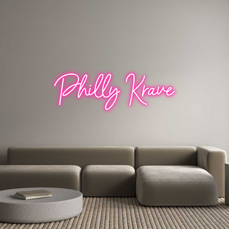 Custom Neon: Philly Krave