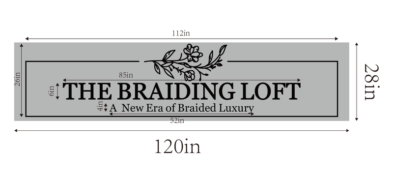 Business Signage for "THE BRAIDING LOFT"