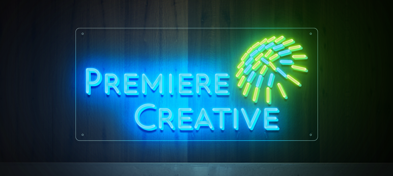 Custom Neon Sign for Premiere Creative