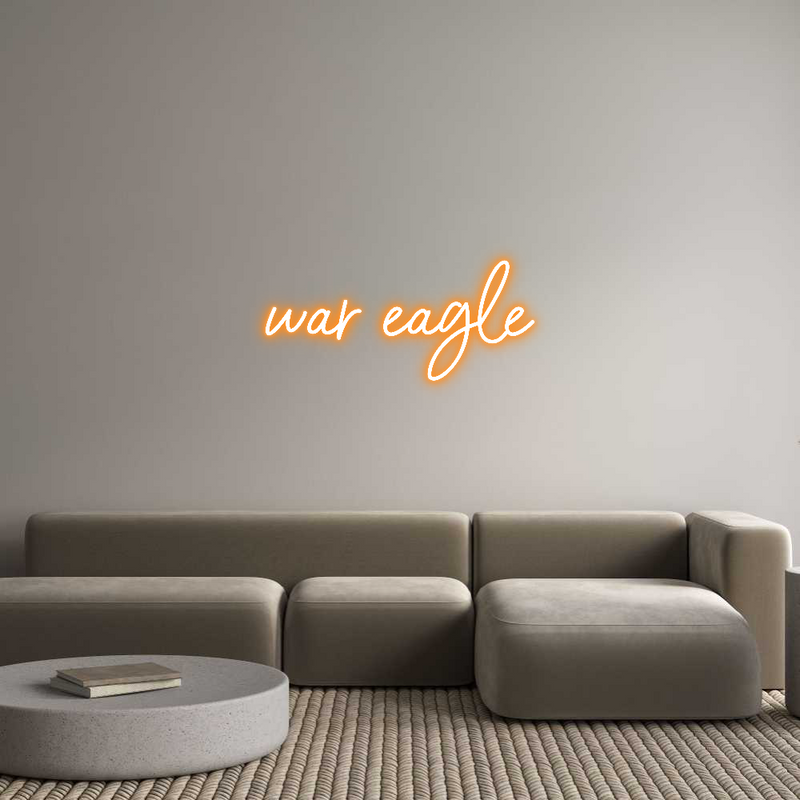 Custom Neon: war eagle