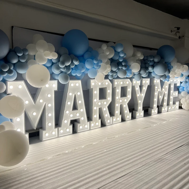 Metal Marquee"MARRY ME"