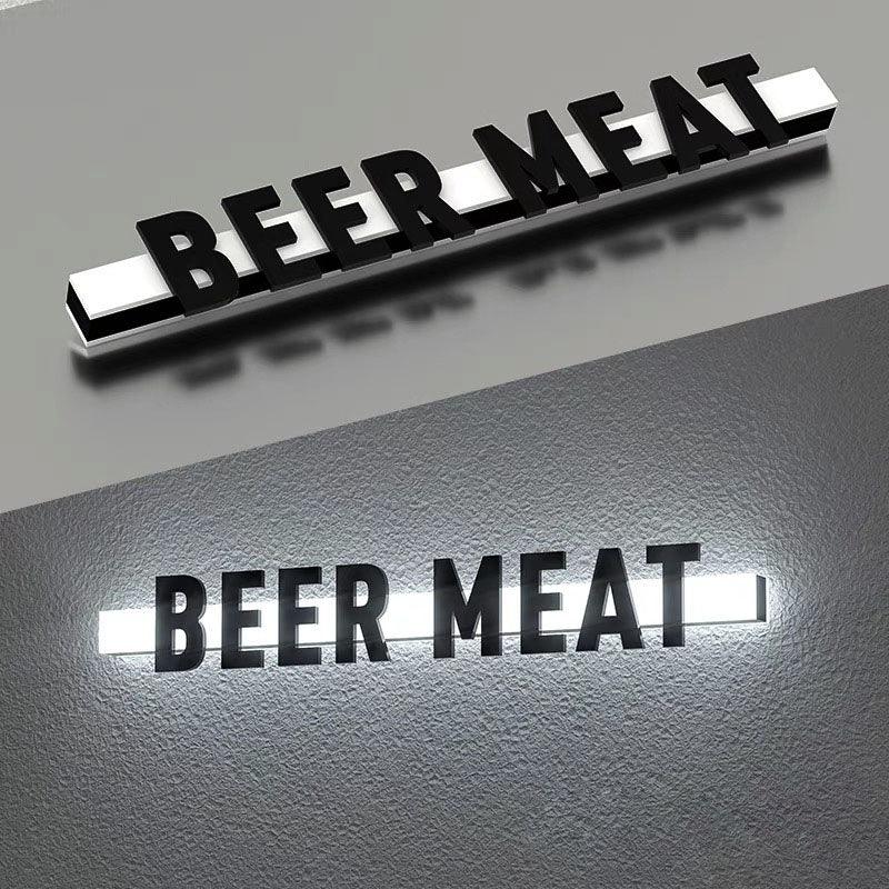 Acrylic 3D neon door head light box - VINTAGE SIGN