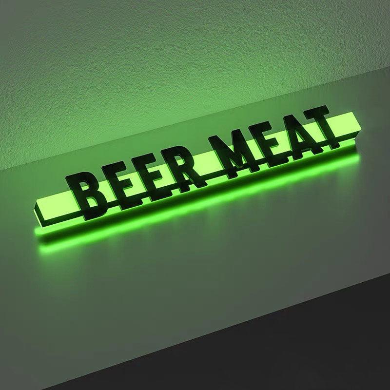 Acrylic 3D neon door head light box - VINTAGE SIGN