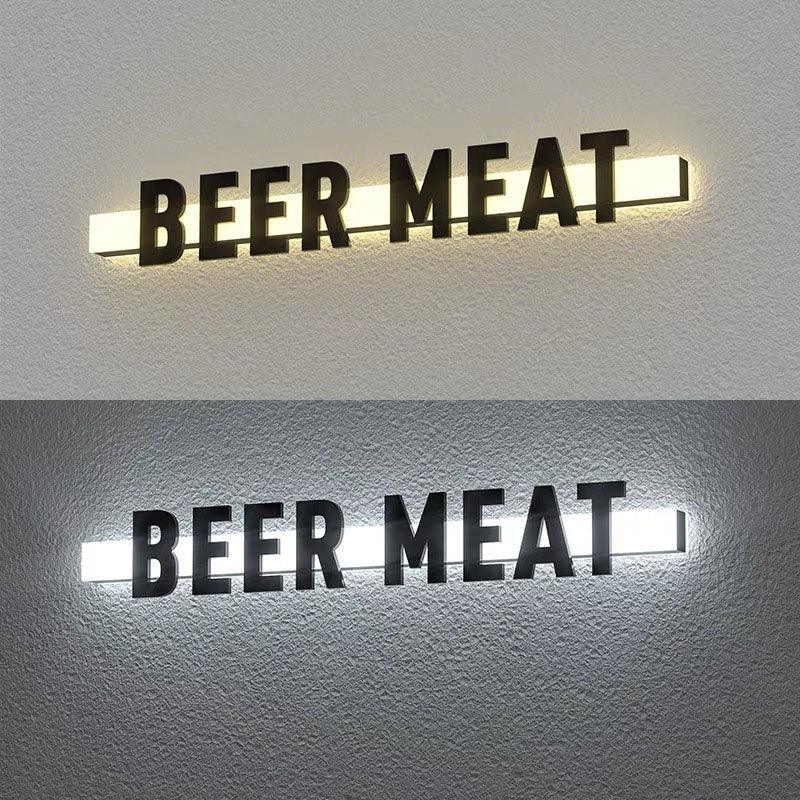 Acrylic 3D neon door head light box - VINTAGE SIGN