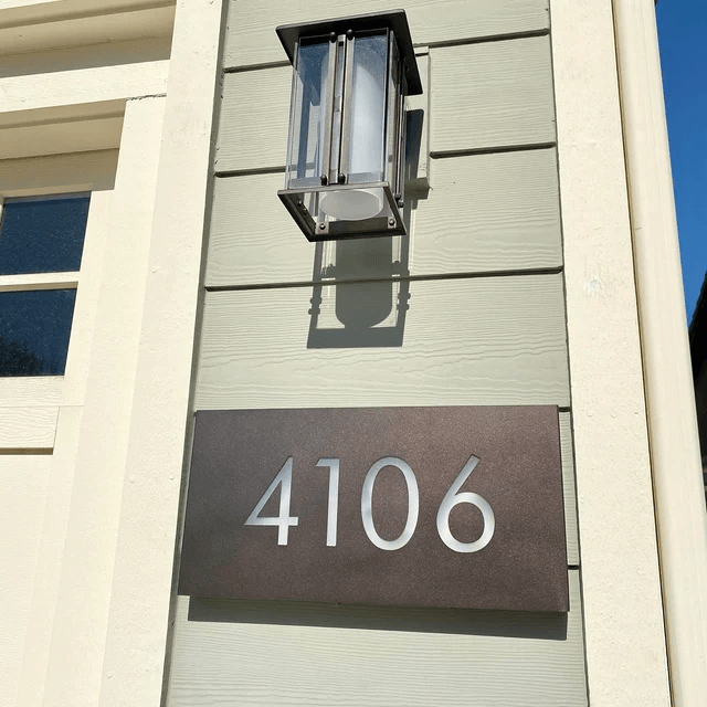 Custom Led House Number,Modern Address Number Sign,PersonalizedLed Address Box Metallic Stainless Steel Led Light Box, Home decor - VINTAGE SIGN