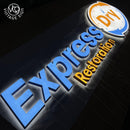 Custom LED metal backlight digital letter signs - VINTAGE SIGN