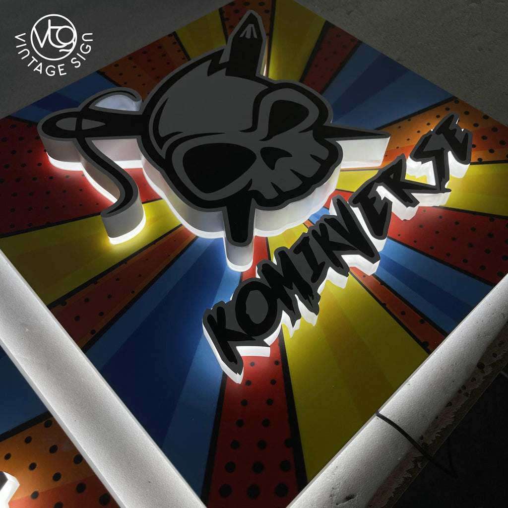 Custom LED metal backlight digital letter signs