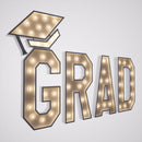 Led Metal Marquee Letter "GRAD" 4ft,3ft,2ft Tall