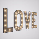 Led Metal Marquee Letter "LOVE" 4ft,3ft,2ft Tall