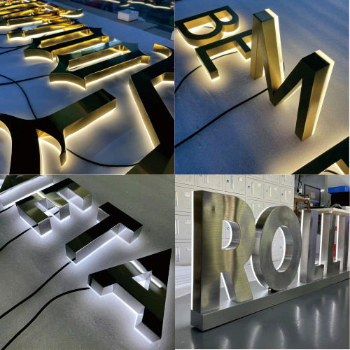 Custom 3D House Number LED Metal Backlit Letter Signs