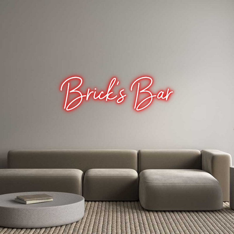 Custom Neon: Brick’s Bar