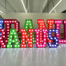 Custom Large LED Metal Marquee Letters,Battery Powered Marquee Numbers