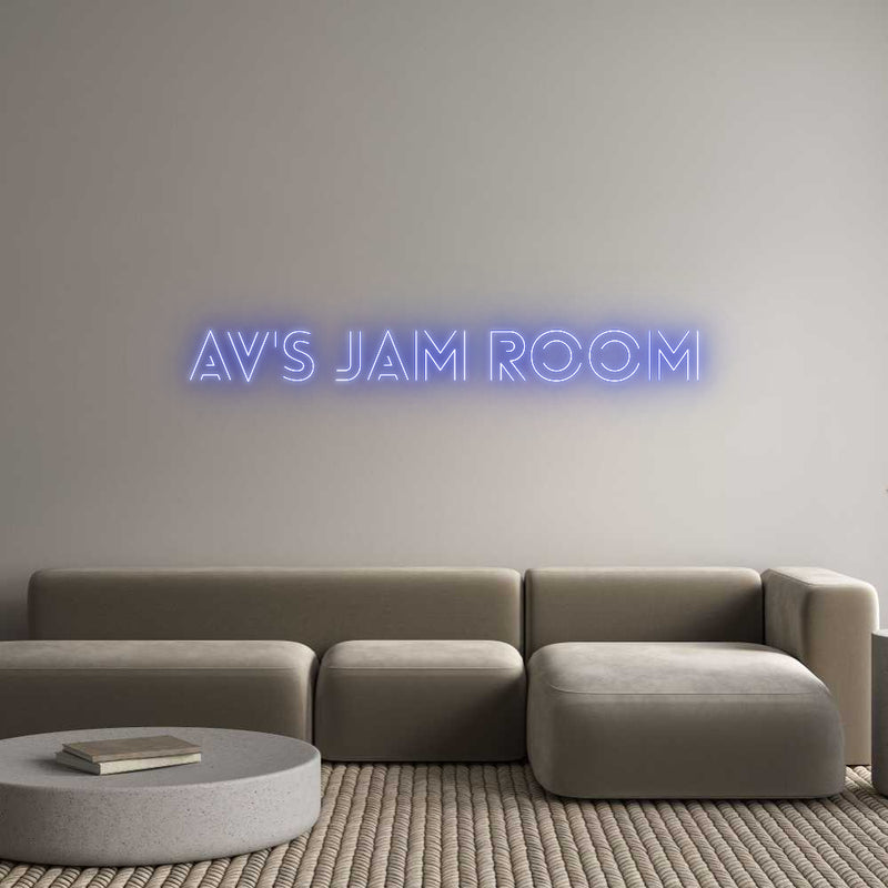 Custom Neon: AV's Jam Room