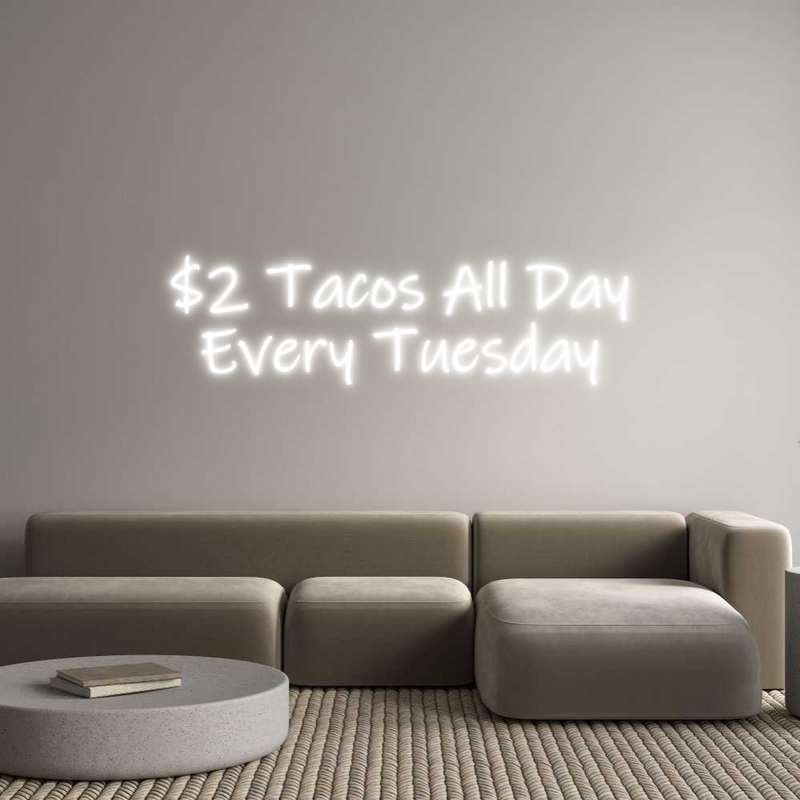 Custom Neon: $2 Tacos All ...