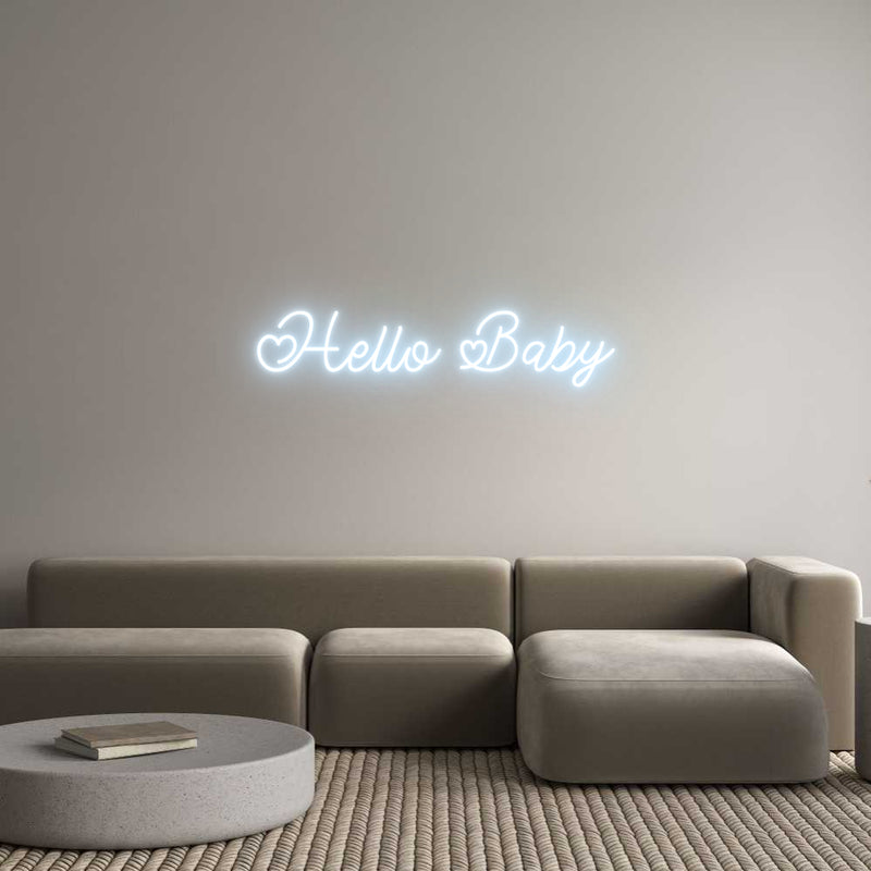 Custom Neon: Hello Baby