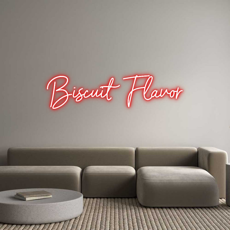 Custom Neon: Biscuit Flavor