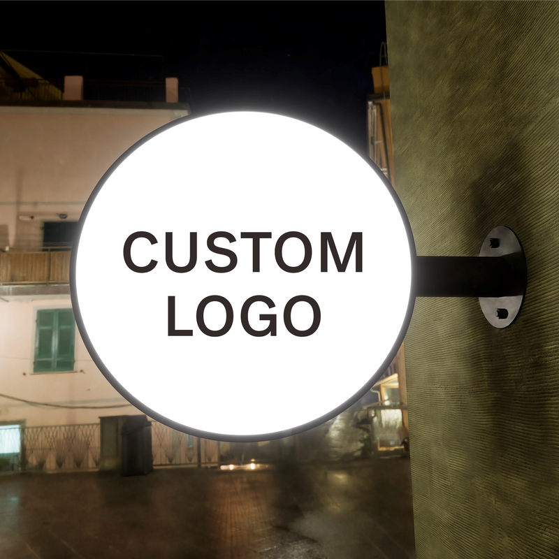 Custom Round Blade Light Signs