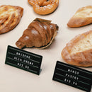 Mini Magnetic Price Display Sign - L-Shaped Metal Countertop Board for Cafe & Retail