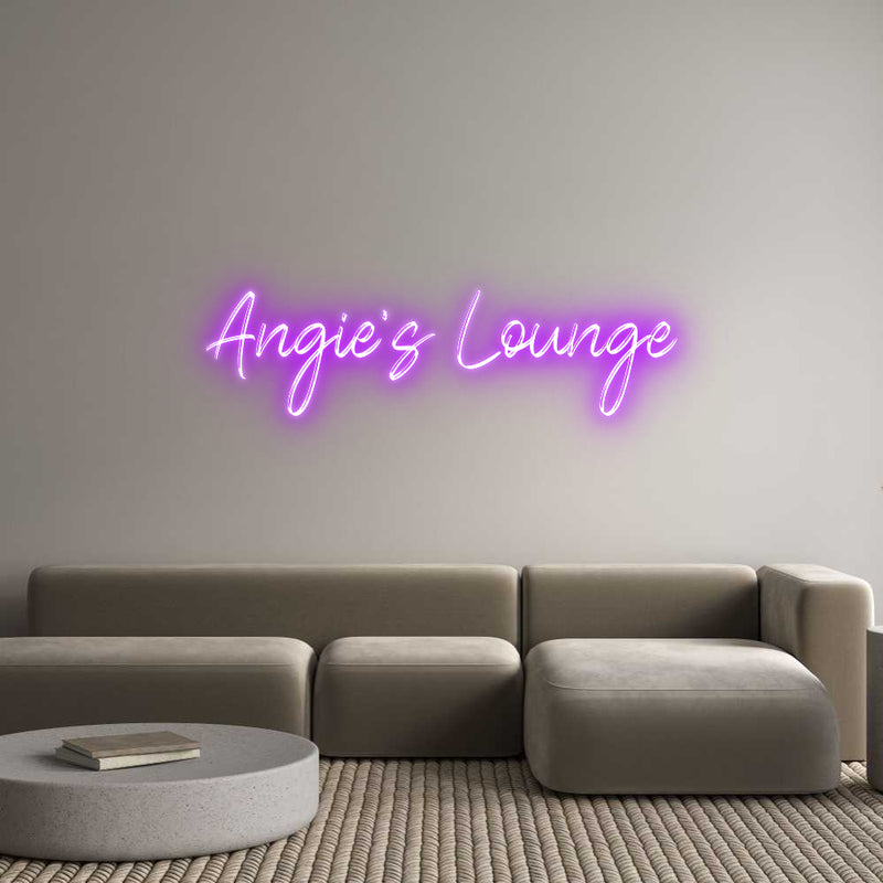 Custom Neon: Angie's Lounge