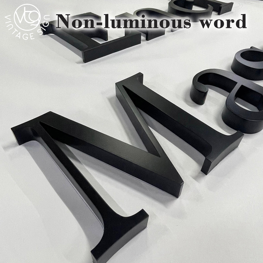 Custom LED metal backlight digital letter signs