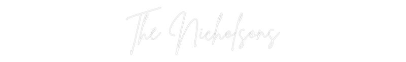 Custom Neon: The Nicholsons