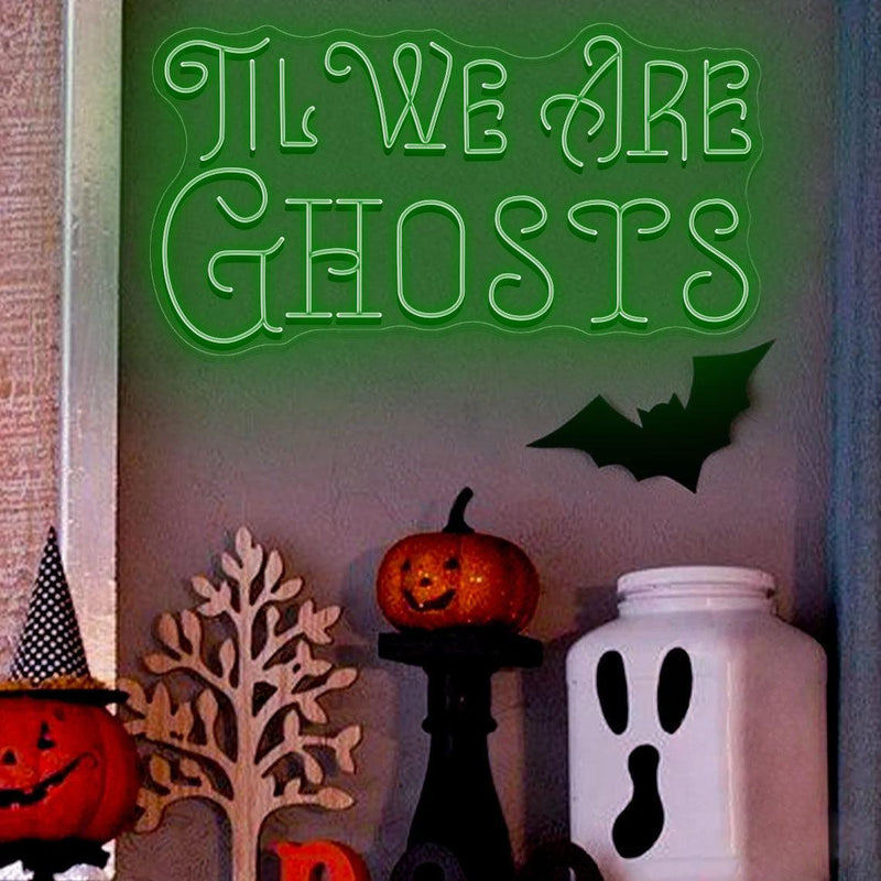Trick Or Treat Neon Sign/ Halloween Neon Sign/ Neon Sign Battery Operated/ Halloween Decor Light up/ Halloween Home Decor/ Led Signs - VINTAGE SIGN