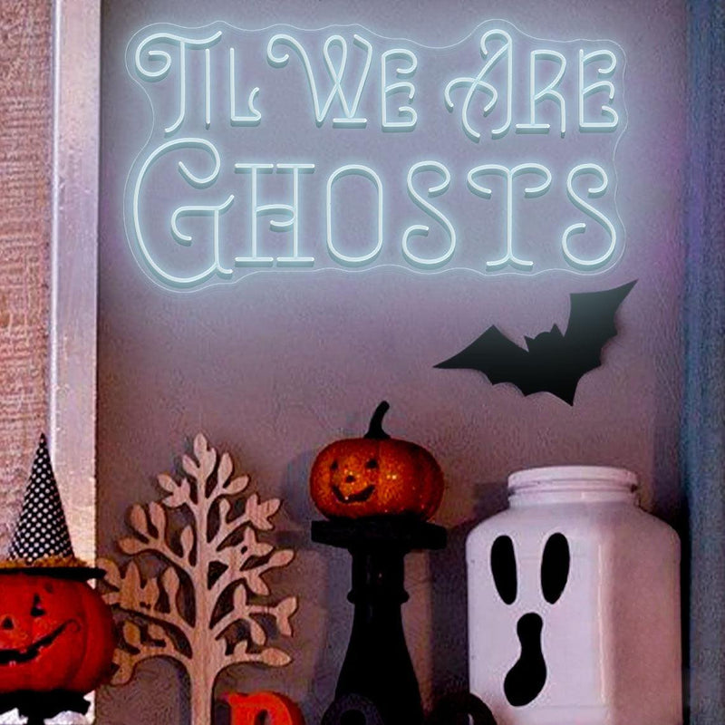 Trick Or Treat Neon Sign/ Halloween Neon Sign/ Neon Sign Battery Operated/ Halloween Decor Light up/ Halloween Home Decor/ Led Signs - VINTAGE SIGN