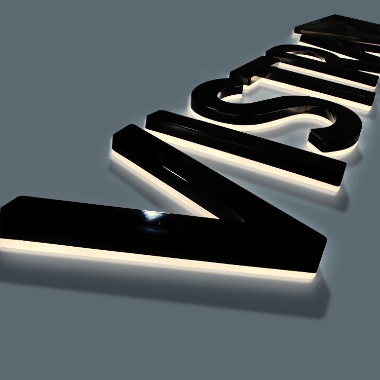 Custom 3D House Number LED Metal Backlit Letter Signs