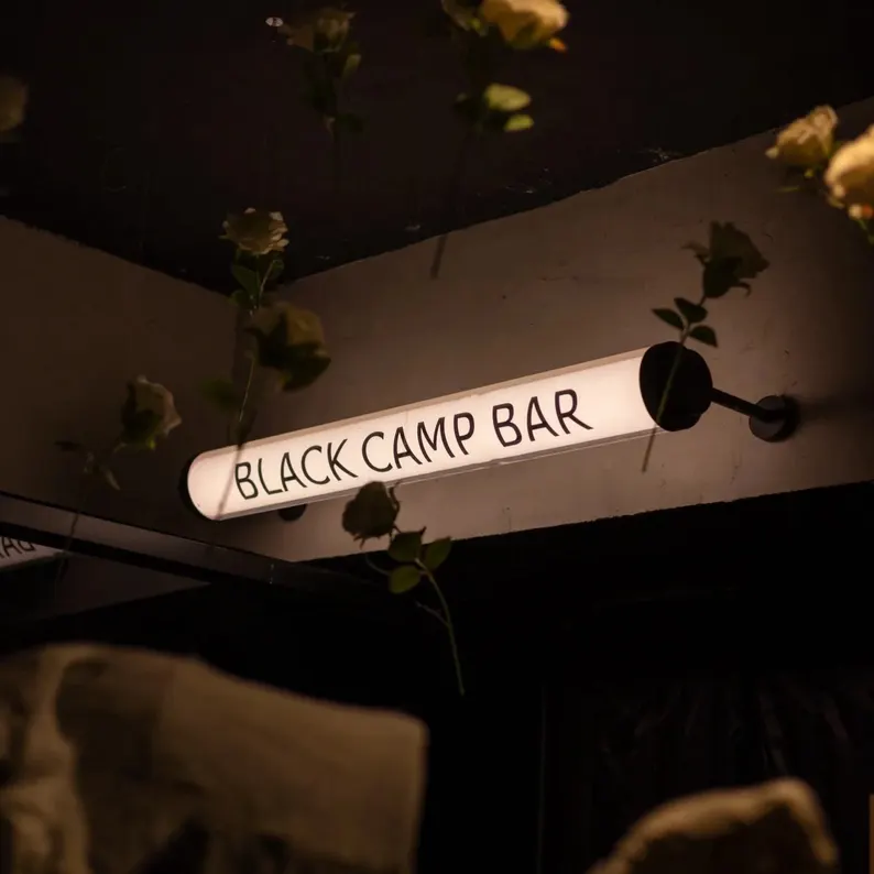 Custom Round Tube Lightbox Sign