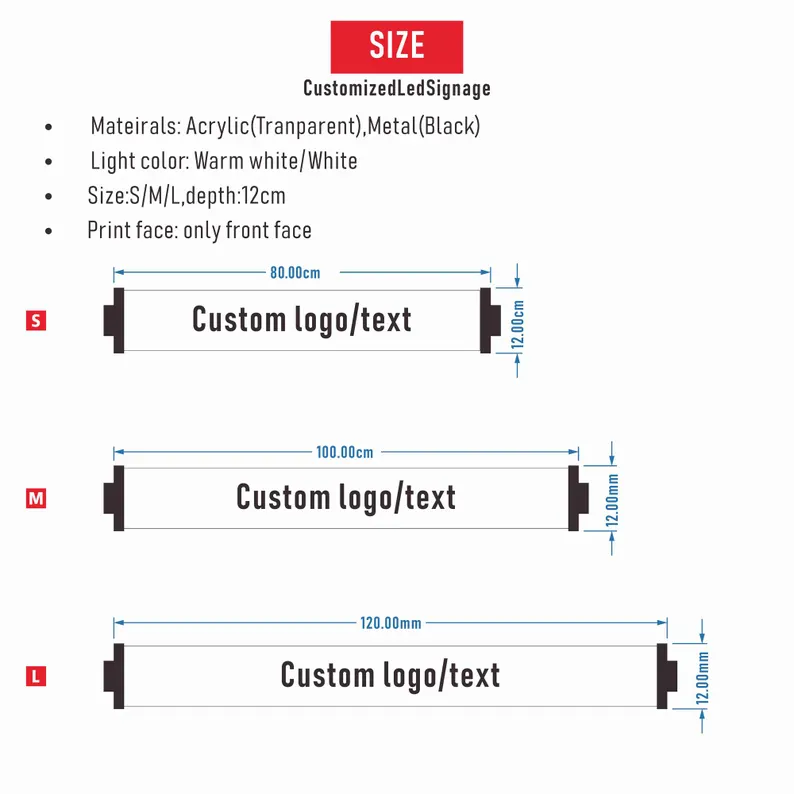 Custom Round Tube Lightbox Sign