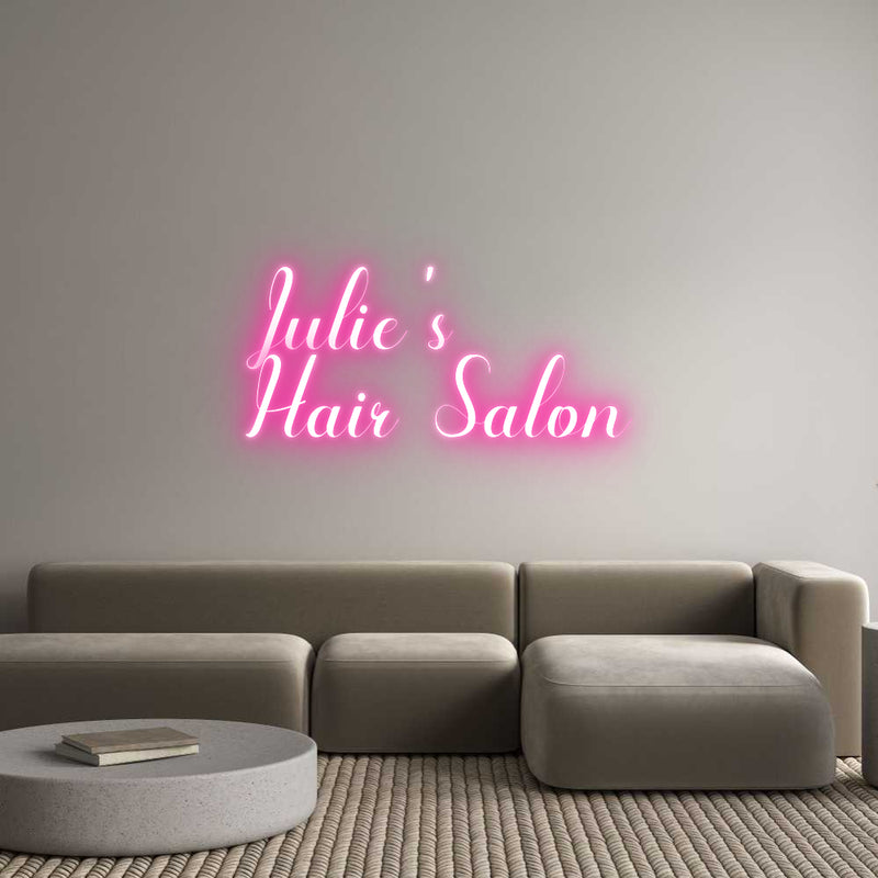 Custom Neon: Julie's 
Hai...