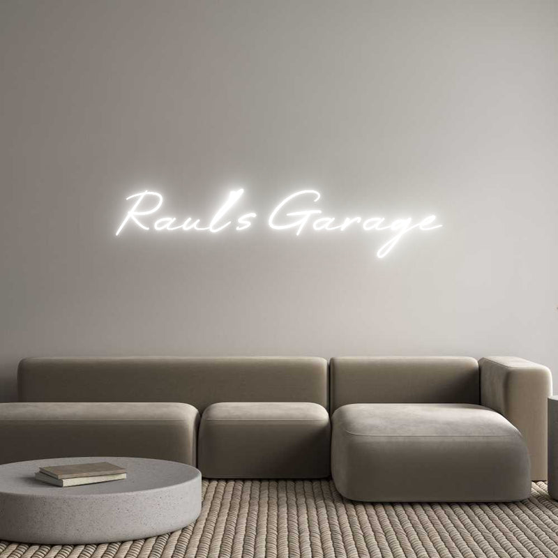 Custom Neon: Raul’s Garage