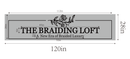 Business Signage for "THE BRAIDING LOFT" - VINTAGE SIGN