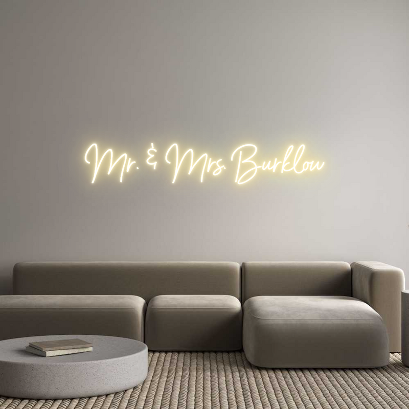 Custom Neon: Mr. & Mrs. Bu...