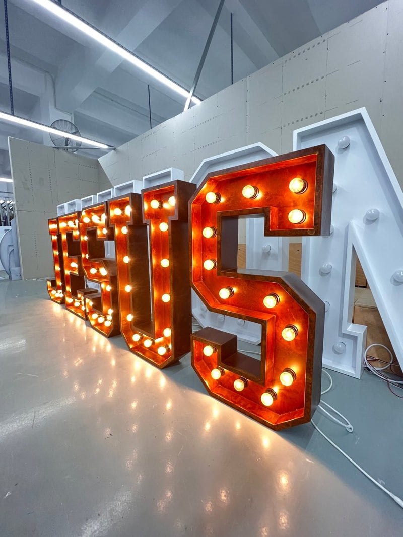 Custom 5FT/4FT/3FT/2FT Marquee Letter Sign - VINTAGE SIGN