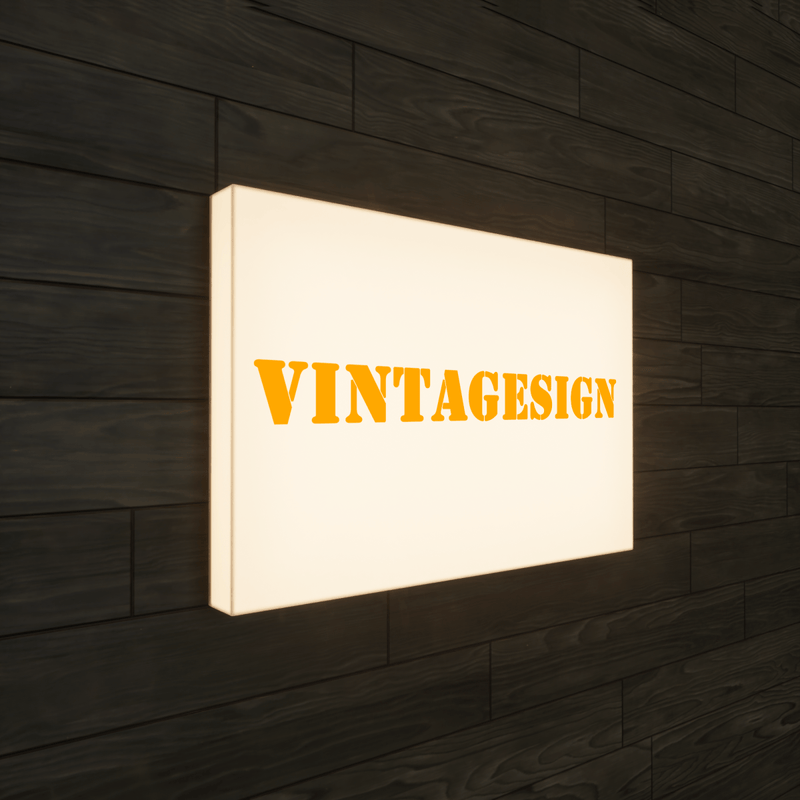 Custom Acrylic light box - VINTAGE SIGN
